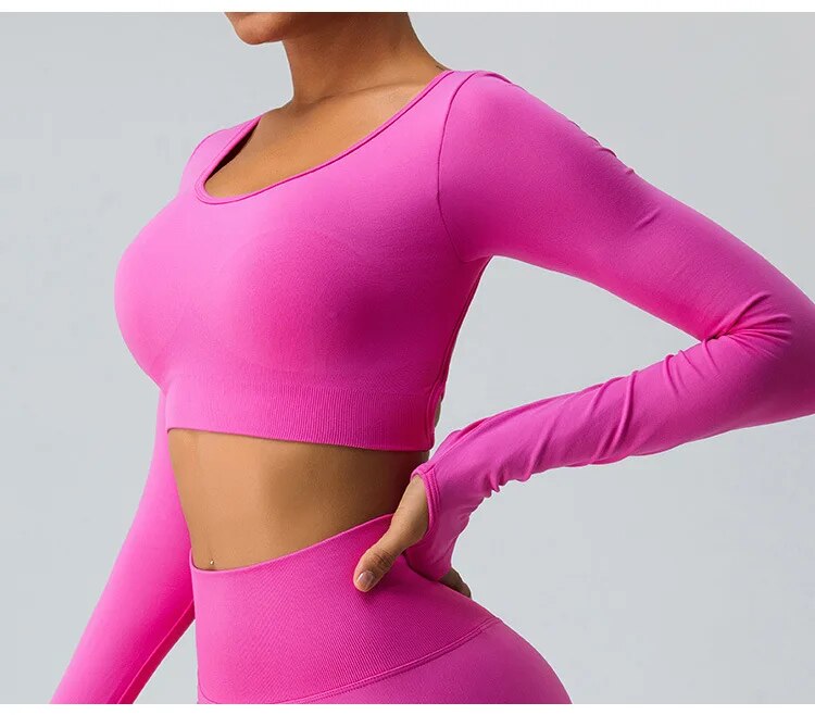 Carrie Cross Back Longsleeve Top