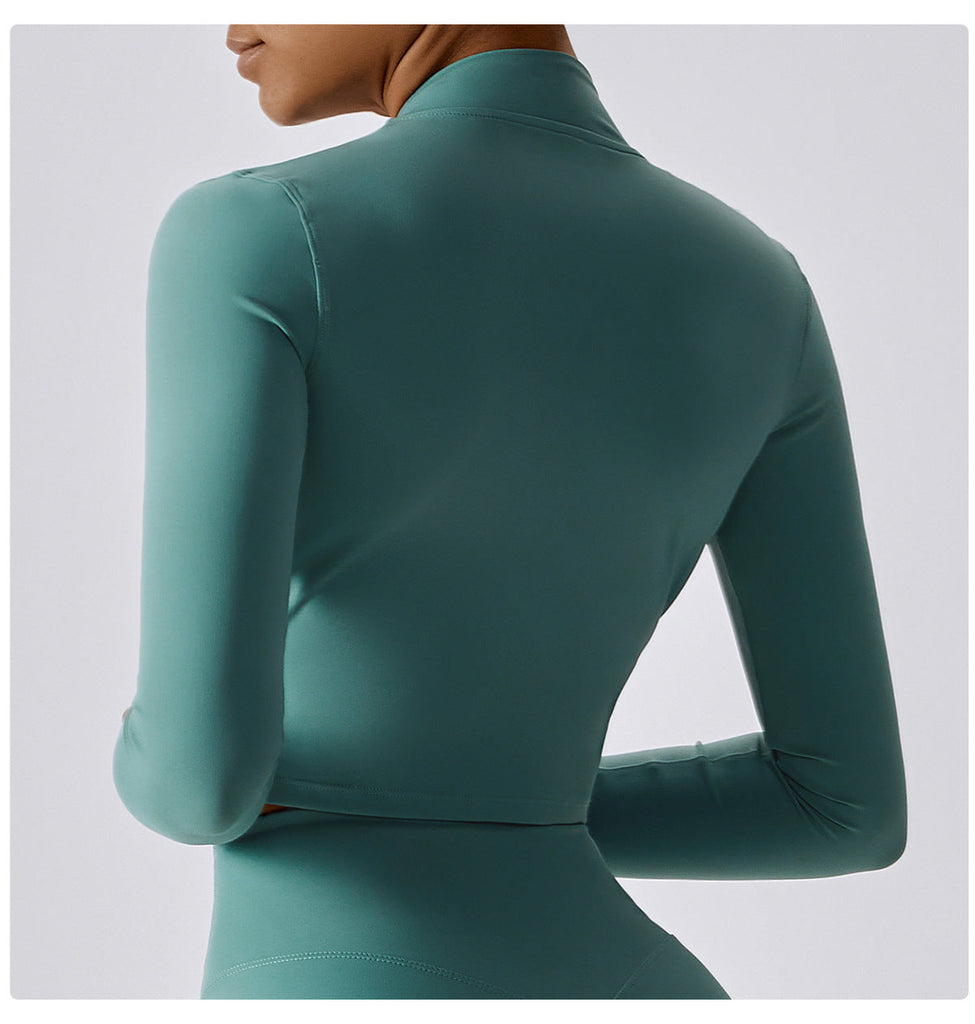 Thea Zip Longsleeve Top