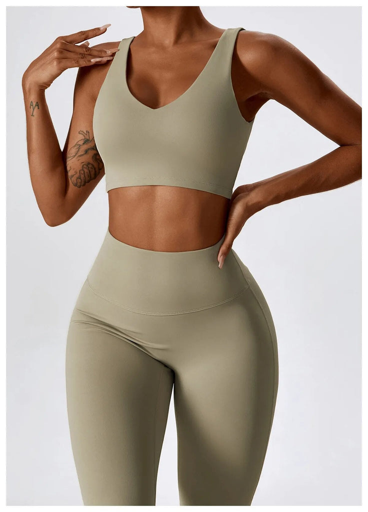 Daisy V Crop Top & Flared Set