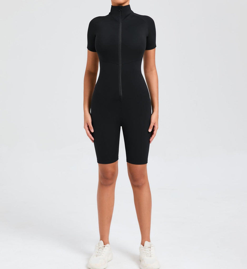 Core T-Sleeve Zip Romper
