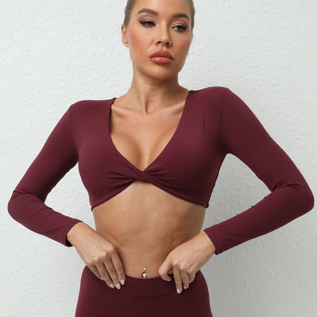 Ultimate Twist Longsleeve Top Brown