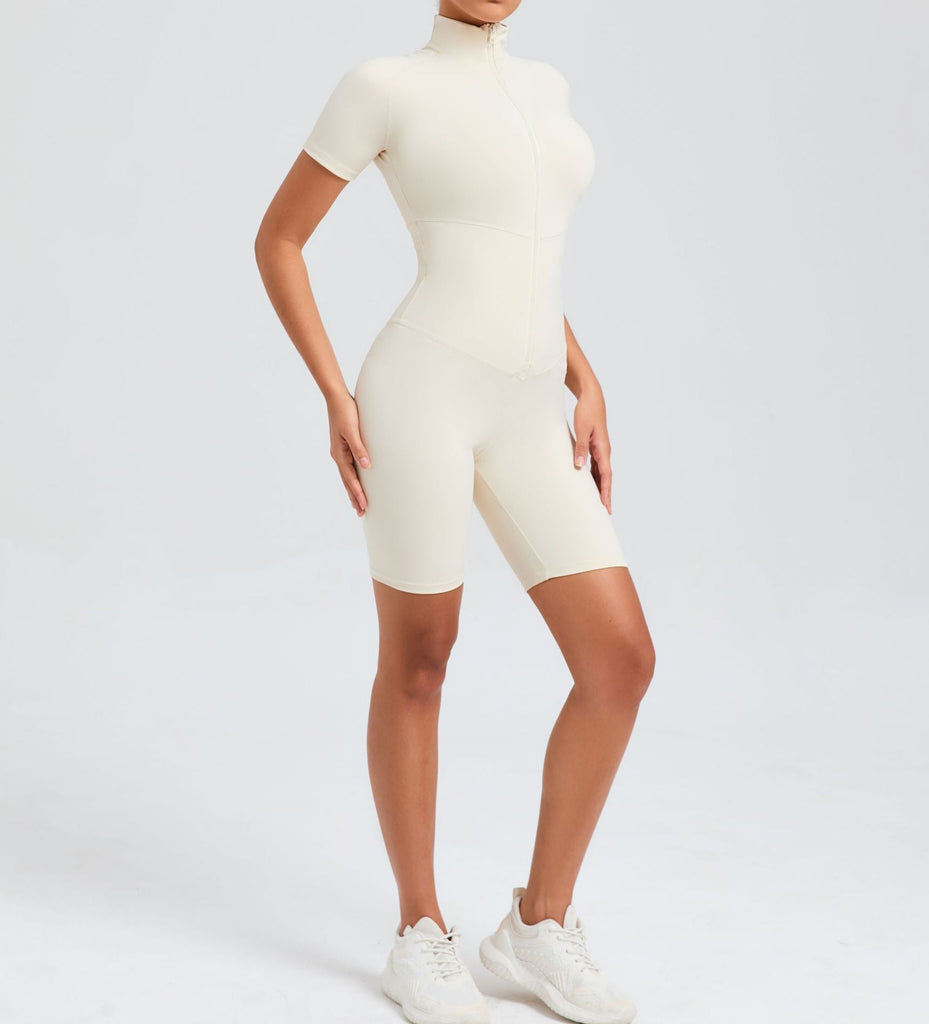 Core T-Sleeve Zip Romper