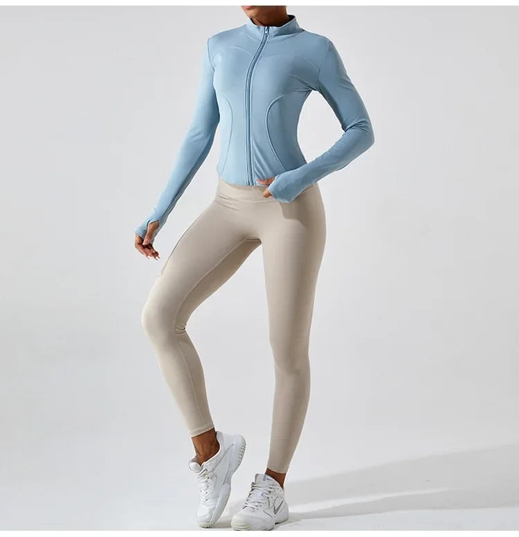 Elsie Zip Up Longsleeve Top