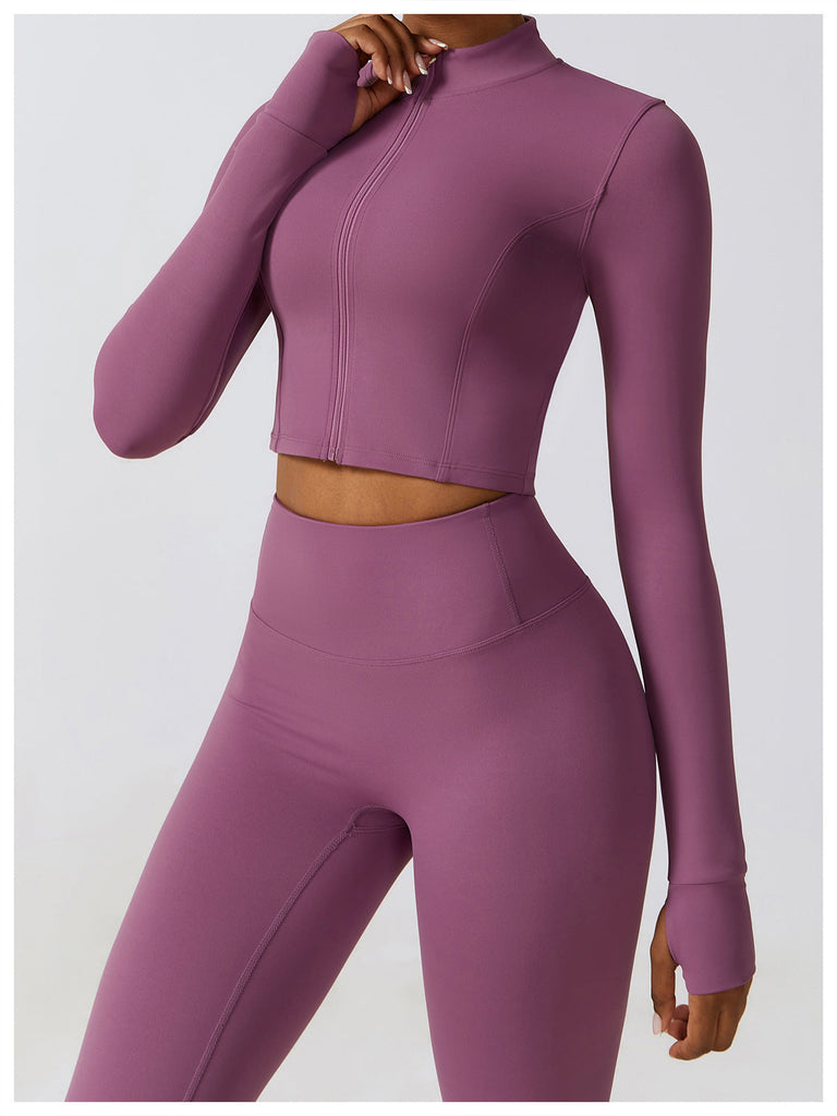 Thea Zip Longsleeve Top