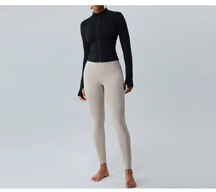 Elsie Zip Up Longsleeve Top