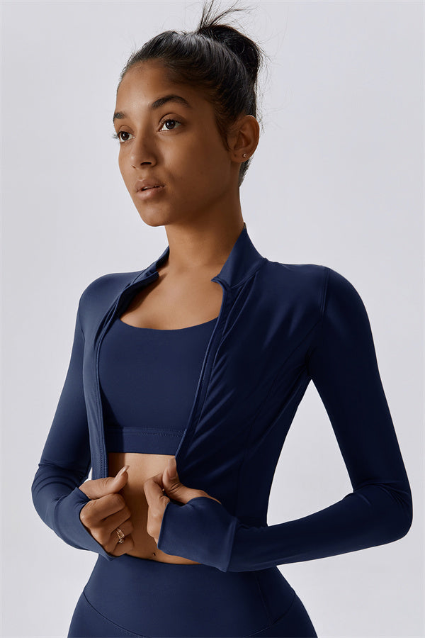 The Eloise Longsleeve Zip Jacket Rhino