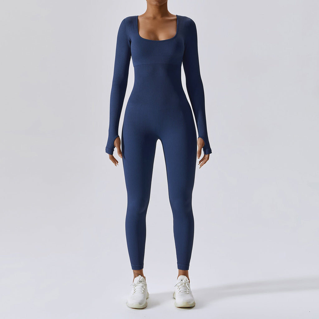 Snatched Scoop Jumpsuit Navy