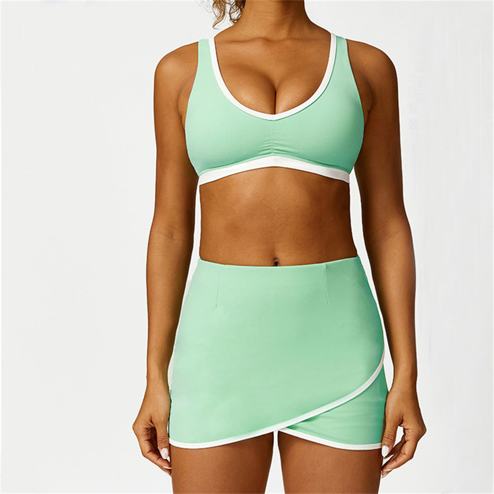Celeste Bra Top & Skort Set Spring green