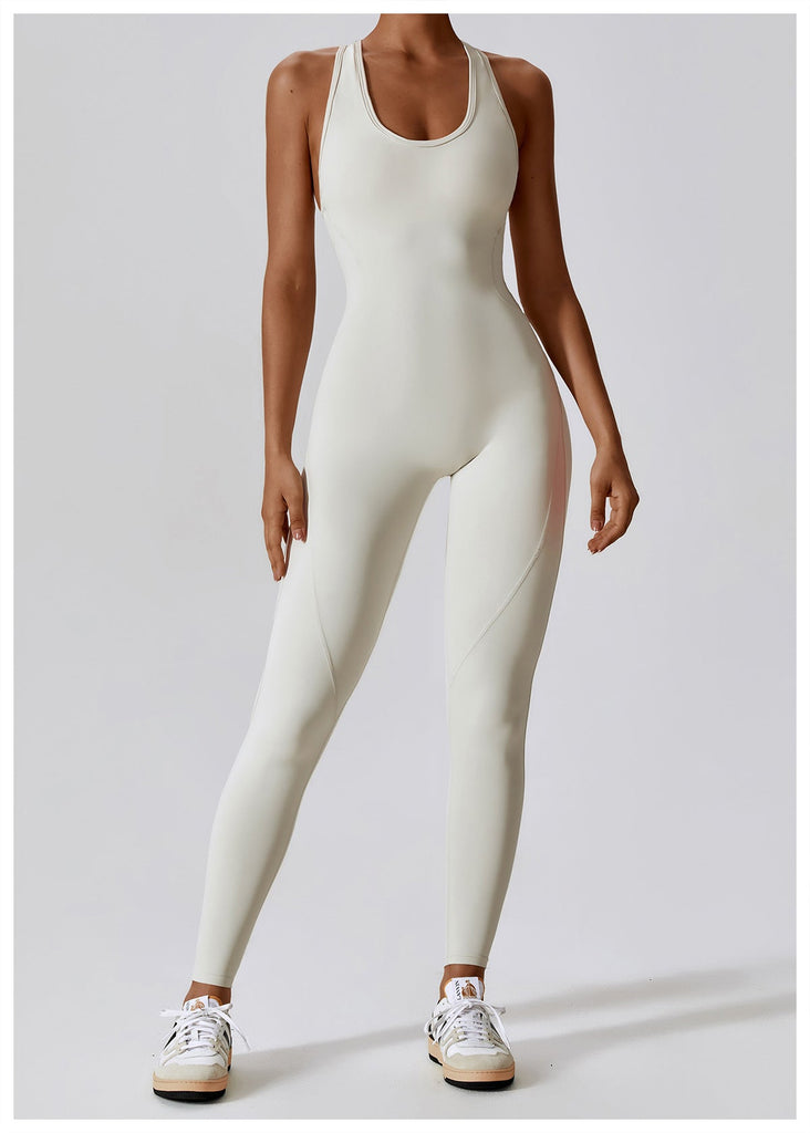 Maya Active Sculpt Jumpsuit Ivory