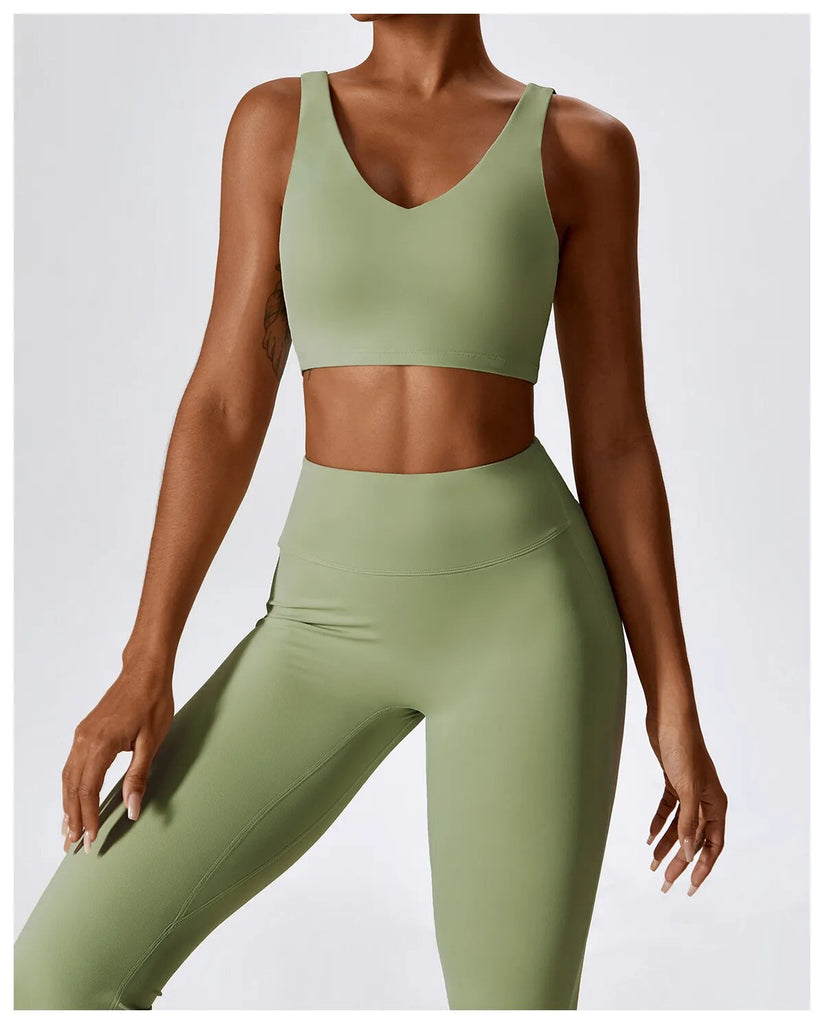 Daisy V Crop Top & Flared Set