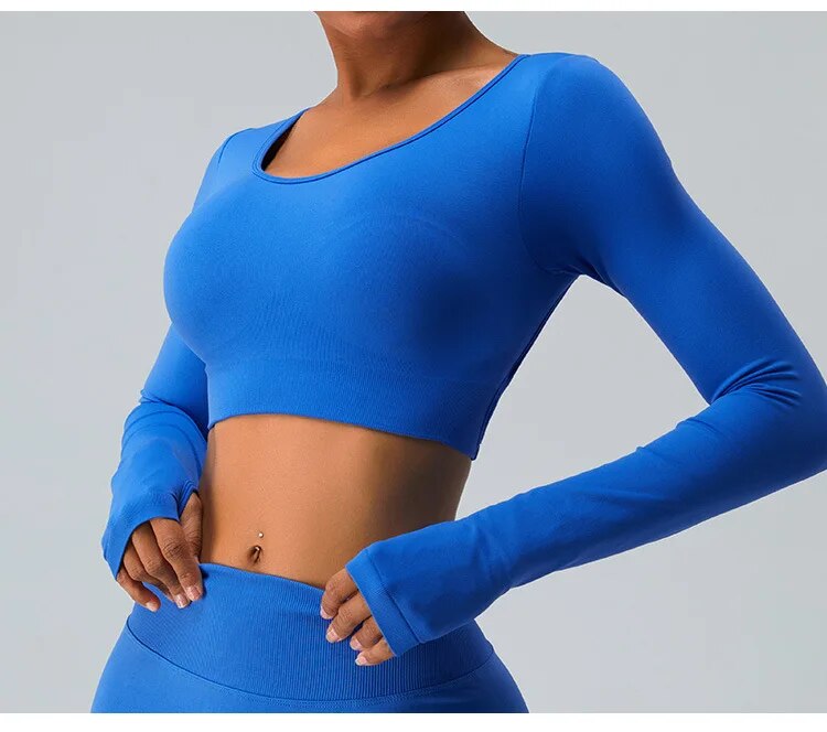 Carrie Cross Back Longsleeve Top