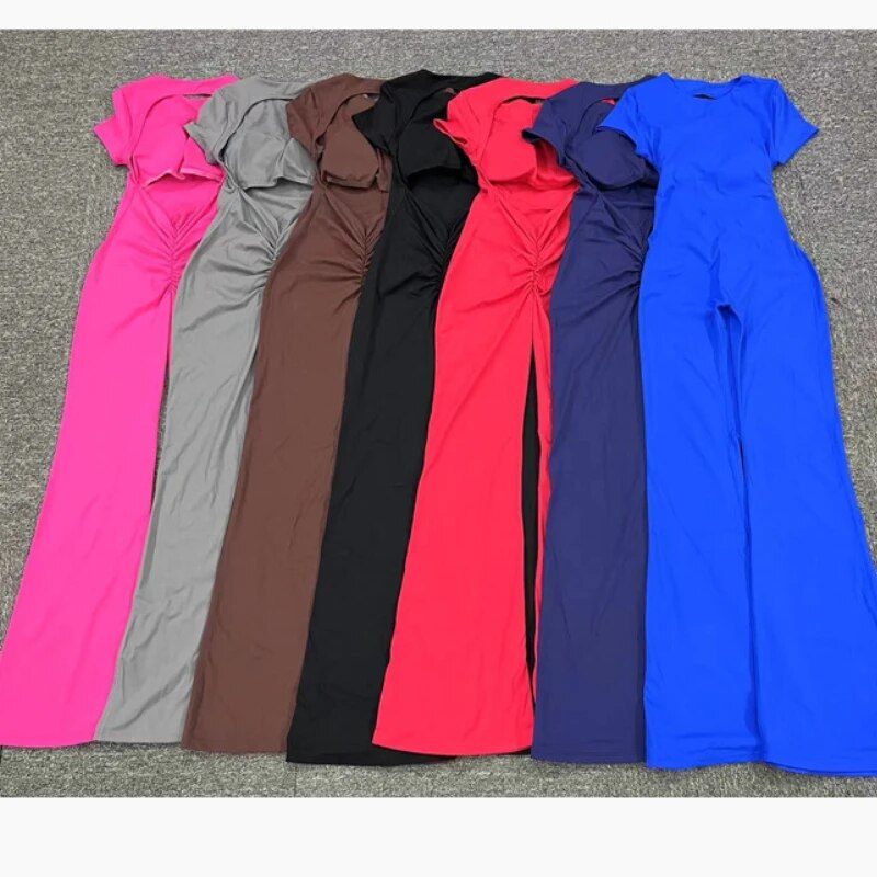 Essential Backless Flared Jumpsuit