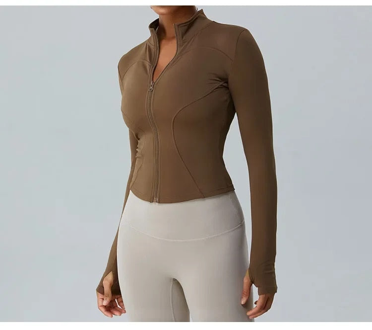 Elsie Zip Up Longsleeve Top