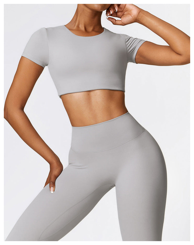 Butter T-Sleeve Crop Top