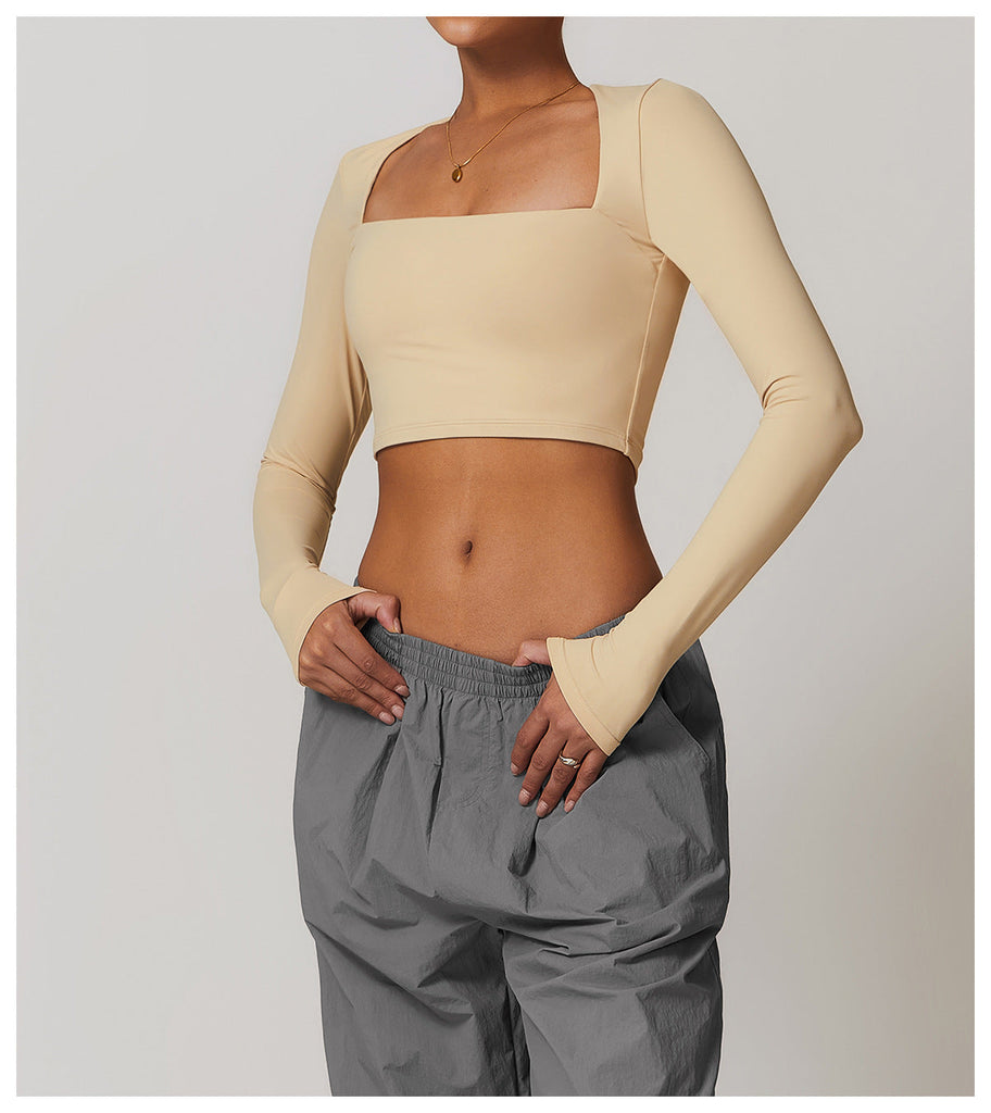 Amy Square Cut Longsleeve Top
