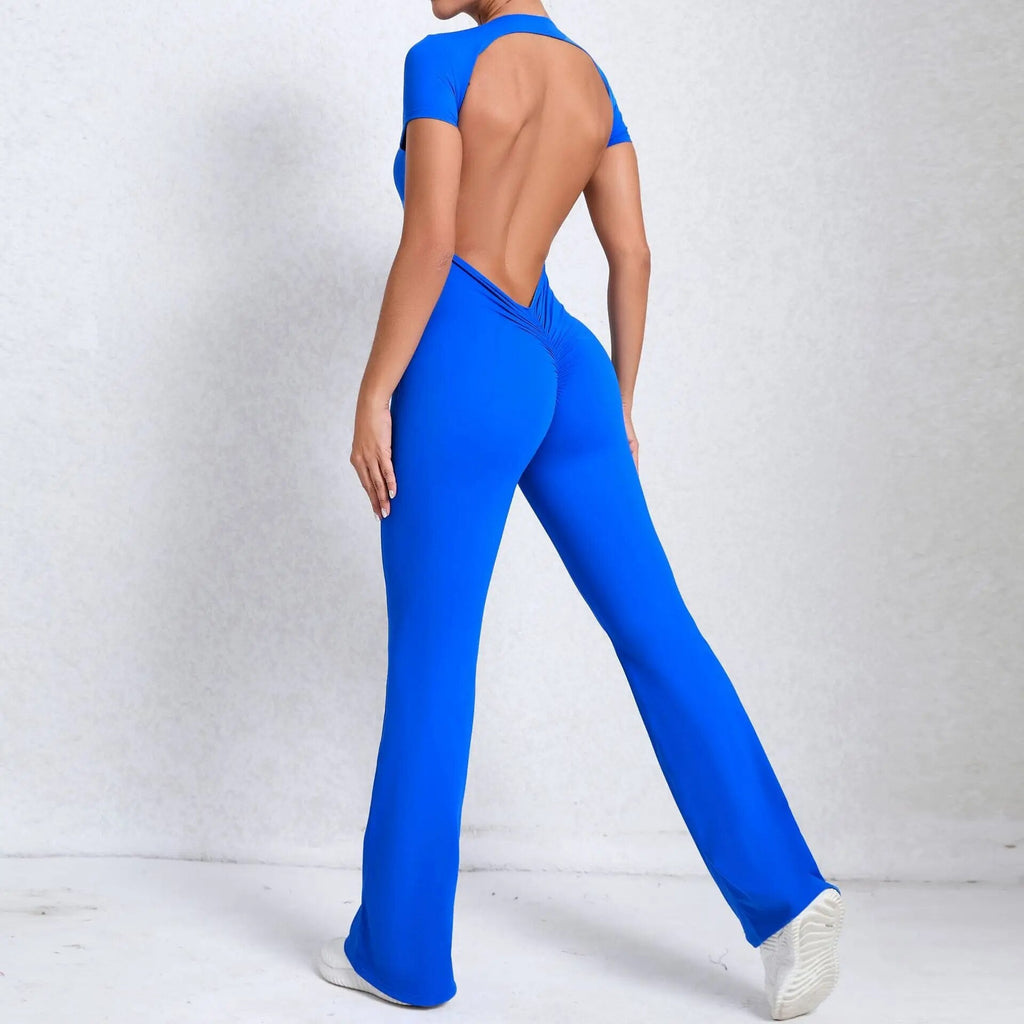 Essential Backless Flared Jumpsuit