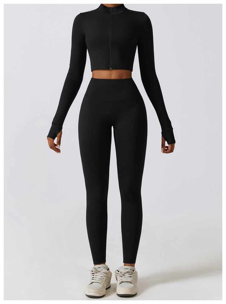 Thea Zip Longsleeve Top